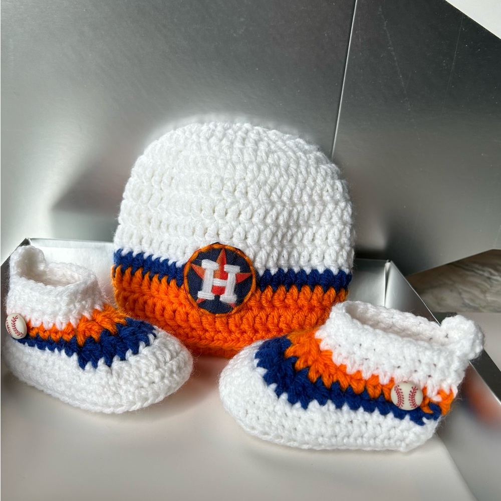 Houston Astros Crochet Set for Baby